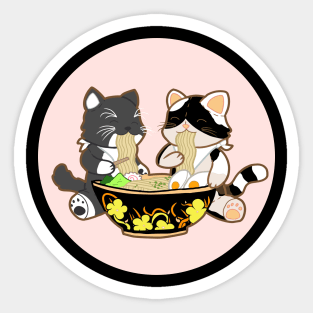 Ramen Cat Anime Kawaii Japanese Gift Kitty Kitten Sticker